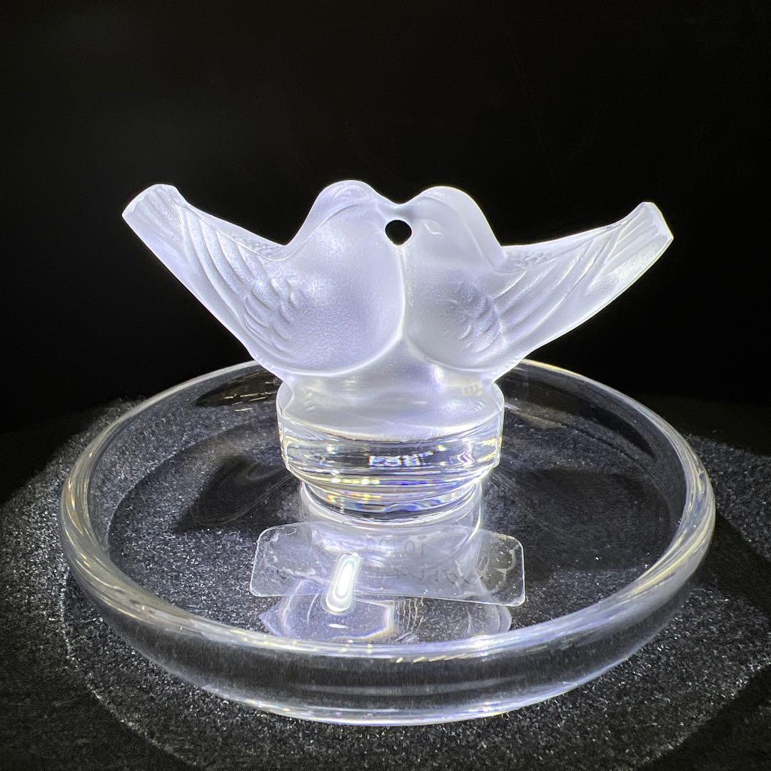 ラリック　リングトレー　横幅約9.5㎝　東Y7-1128☆1F