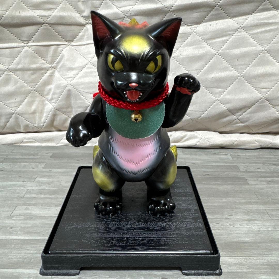 小夏屋　大王ネゴラ　黒招き猫　ソフビ
