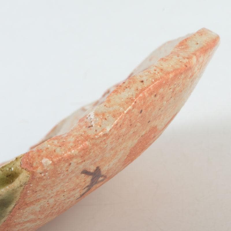 和食器　茶懐石　織部焼　蟹図　銘々皿　五客　C　9286