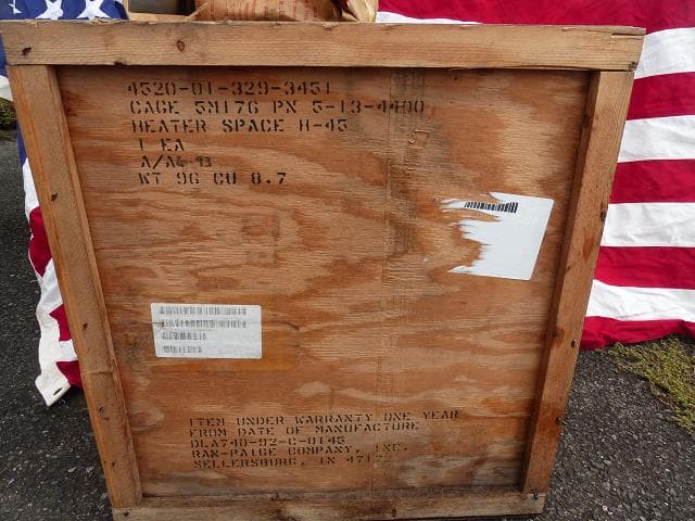 米軍放出品　未使用　H-45 テントストーブ　ヒーター　マルチフューエル