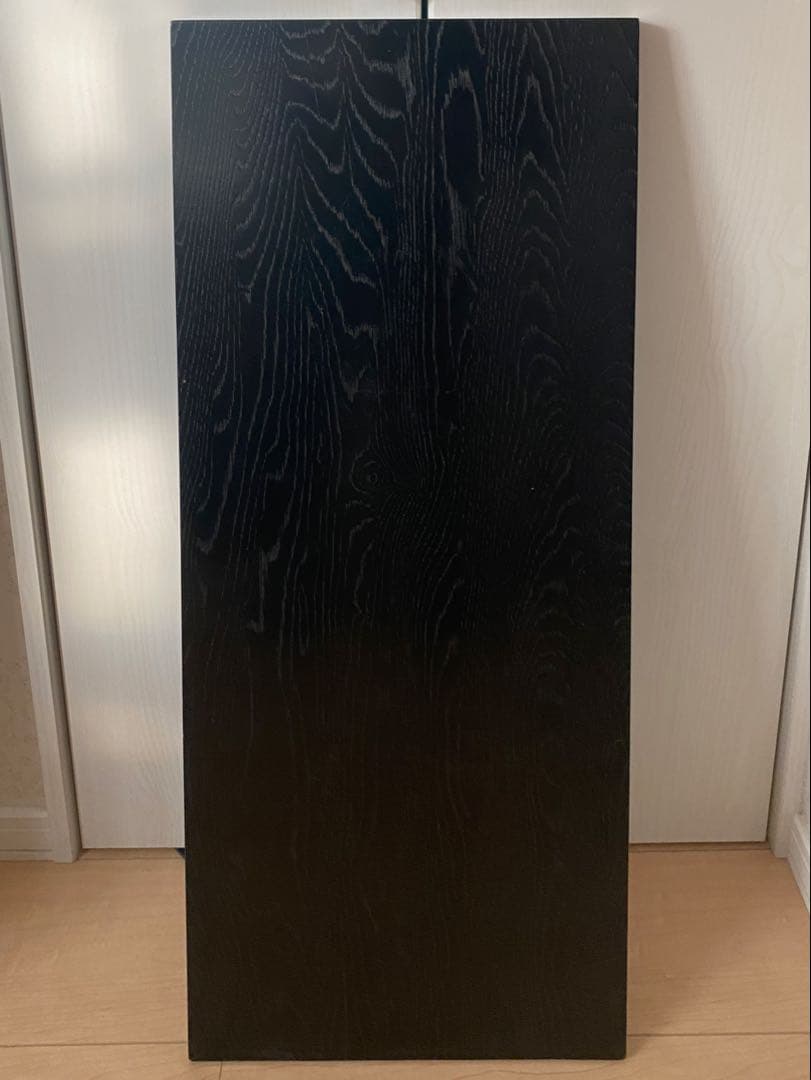 長板 木地 面黒 茶道具用 薄板（花入用敷板・花台）