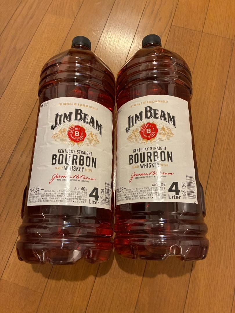 ジムビーム バーボン ウイスキー 大容量 4000ml 2本