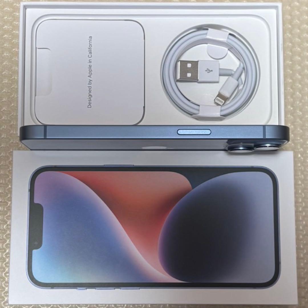 ほぼ新品！バッテリー100% iPhone14 128GB SIMフリー 本体