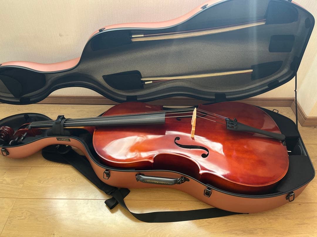 【チェロ】Carlo Giordano SC-100 ハードケース 弓2本セット