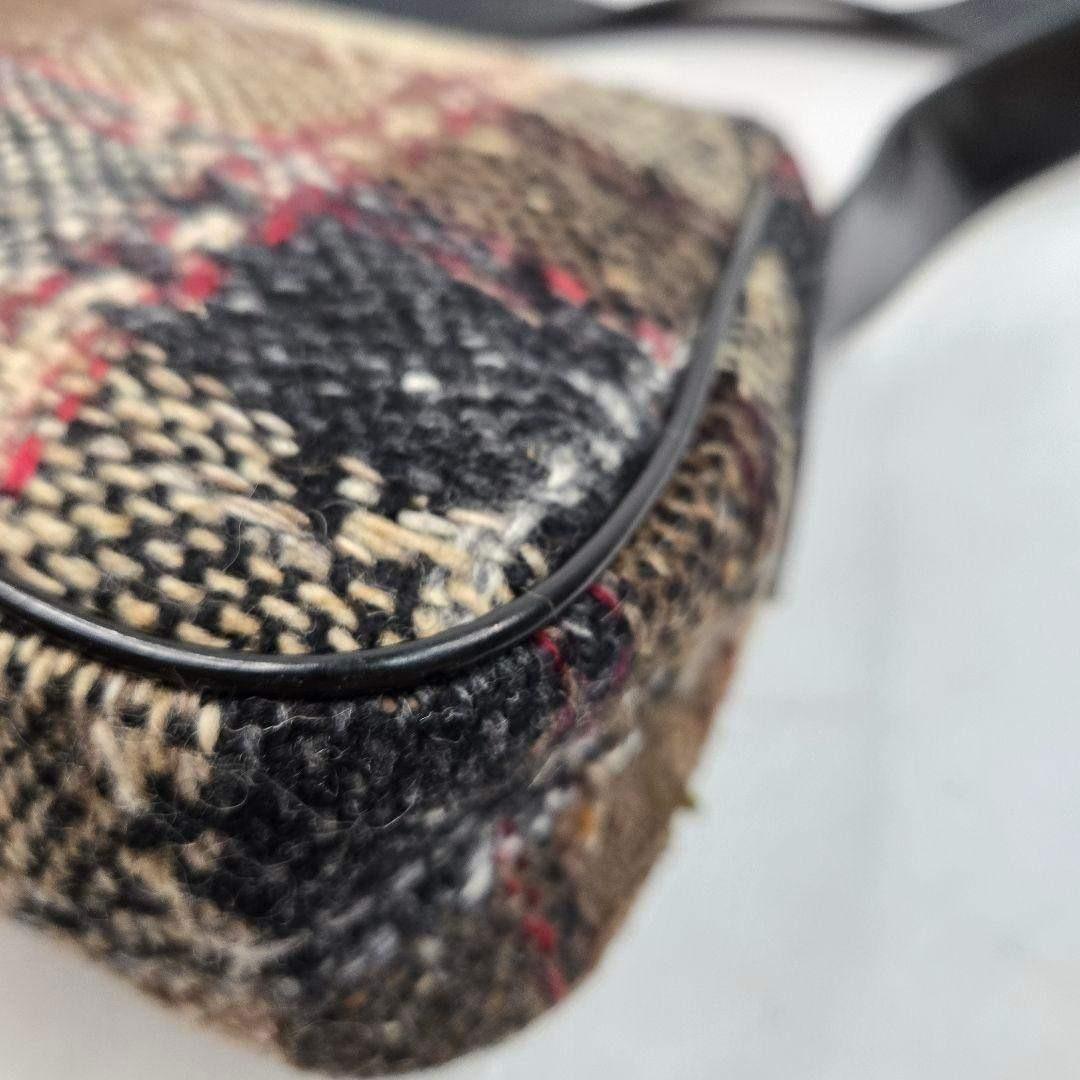 激レア美品 BURBERRY ツイード ノバチェック ショルダーバッグ