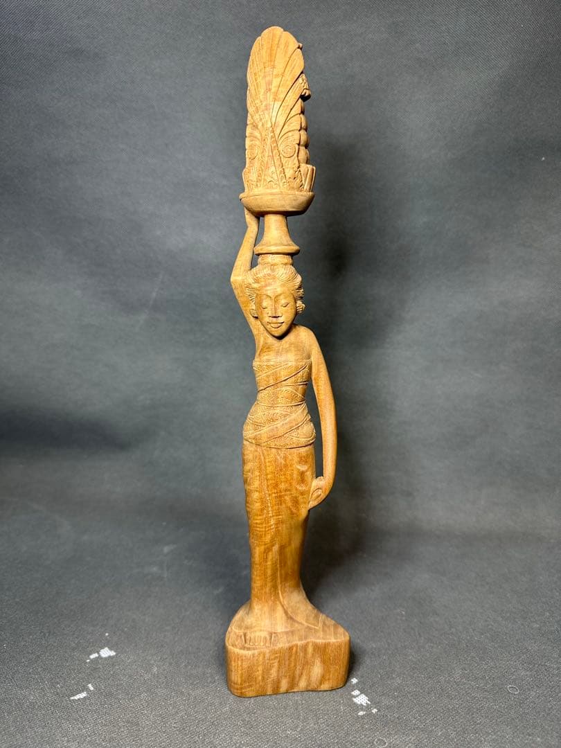 白檀　インドネシア　バリ島　木彫り　仏教美術　仏像 骨董 木像　木製　仏教