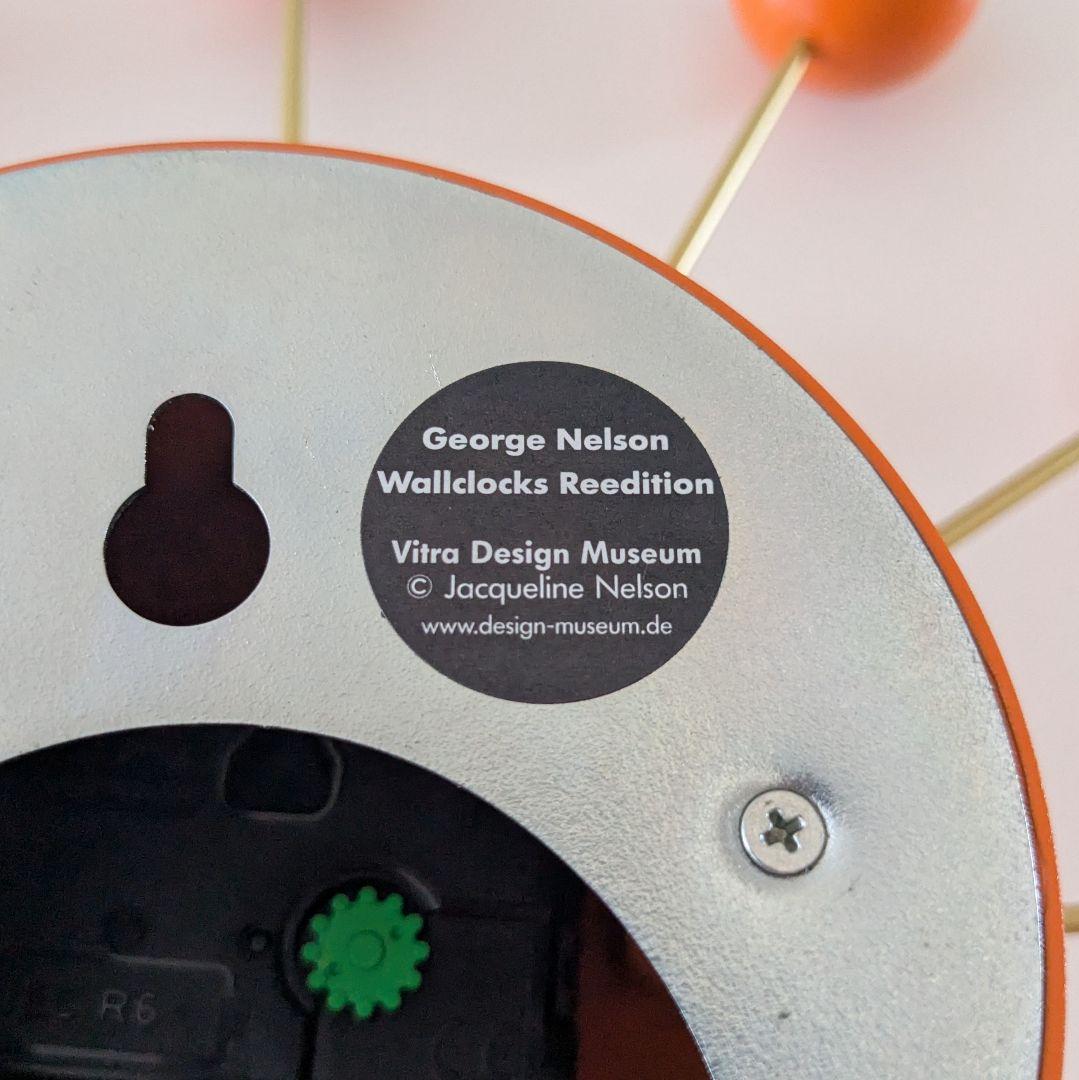 未使用品 vitra ヴィトラ ジョージ・ネルソン ボールクロック オレンジ
