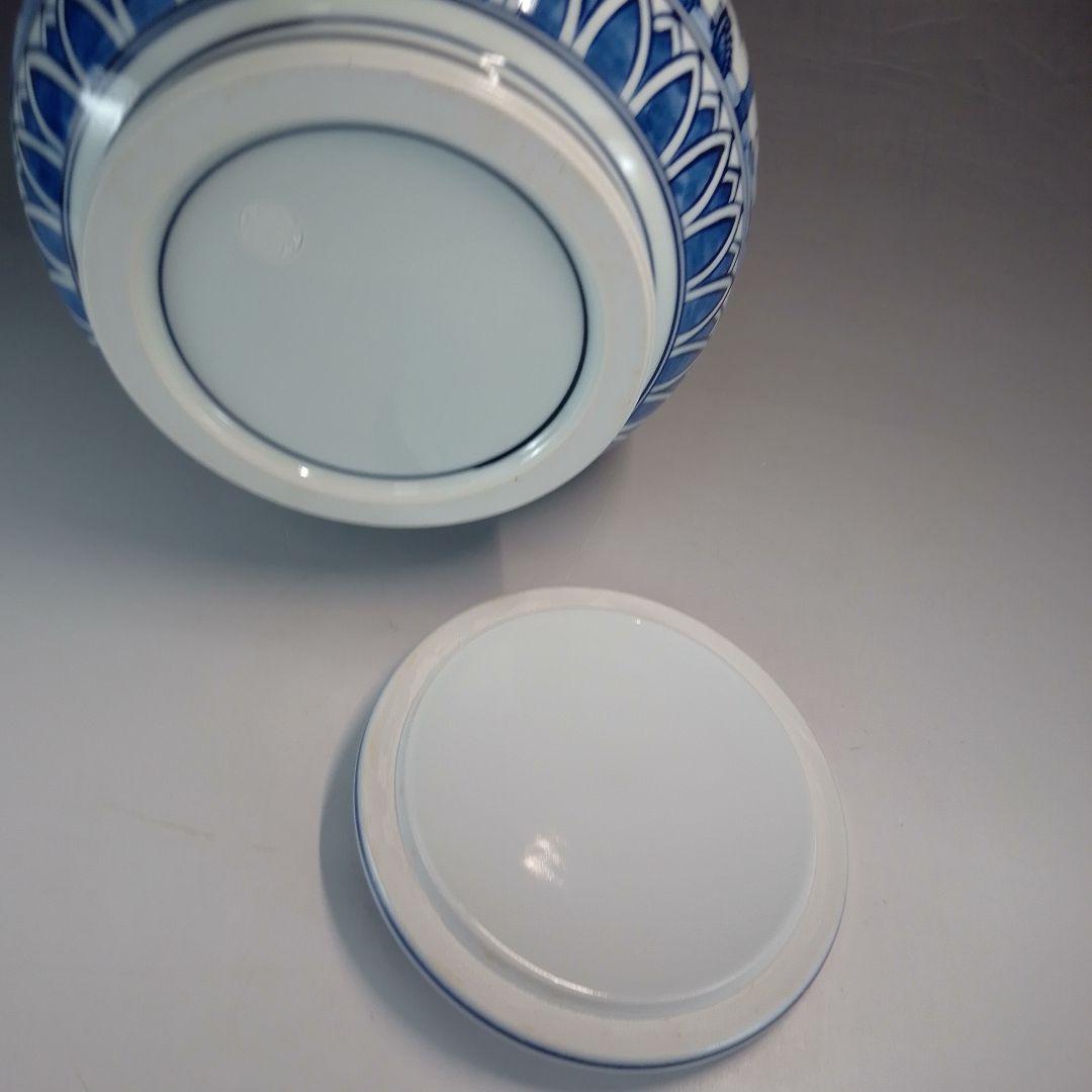 芋頭　祥瑞　染付　水指