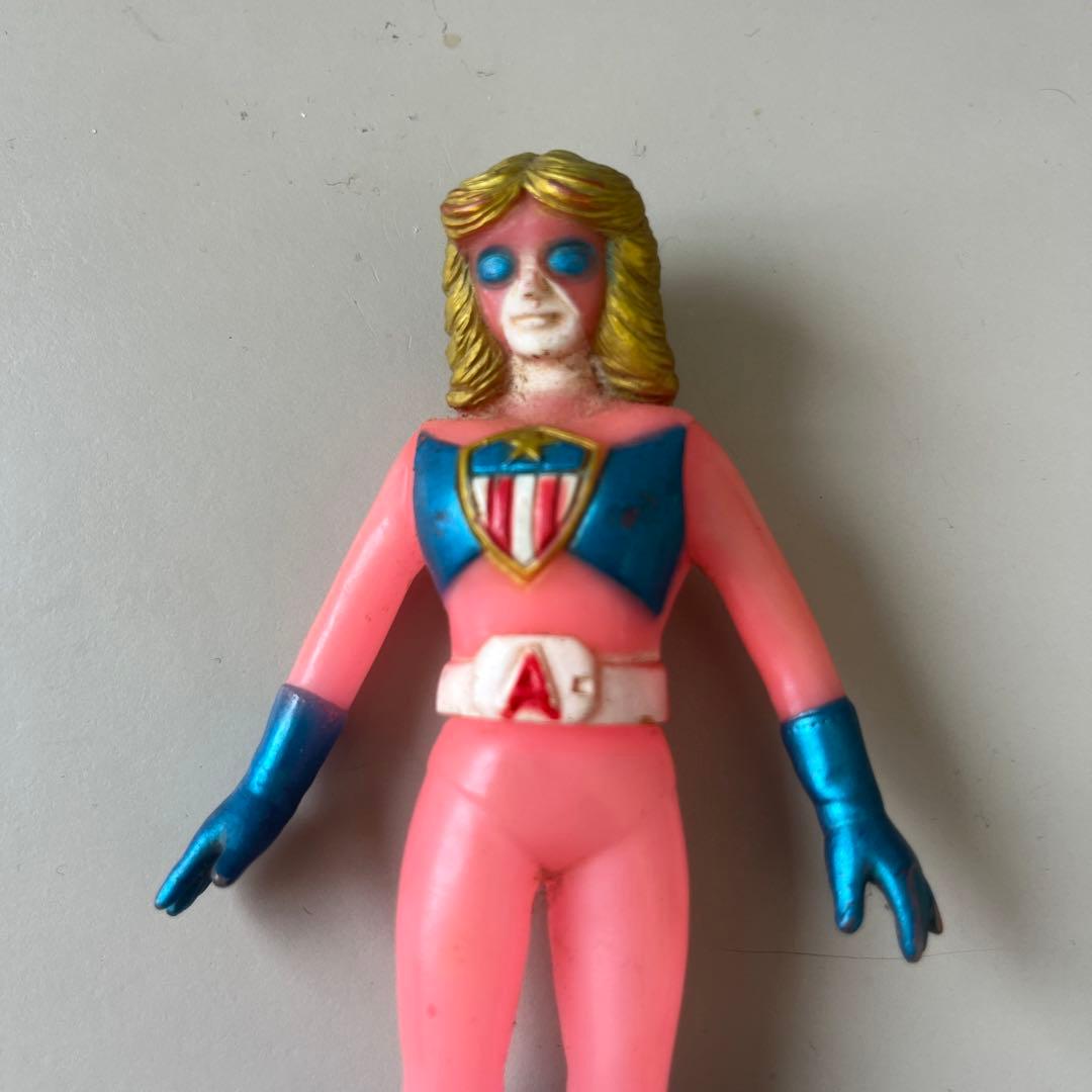 バトルフィーバーJ バトルコサック ミスアメリカ　ソフビ ポピー製