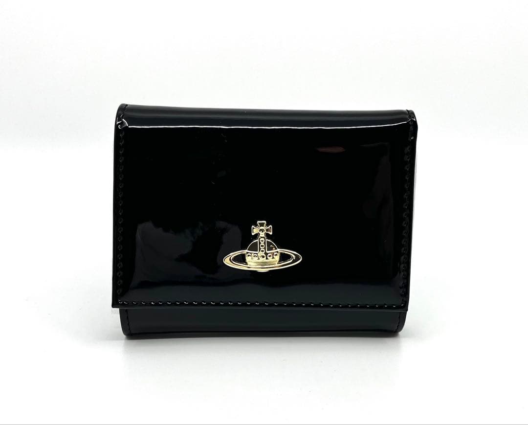 【新品・未使用】Vivienne Westwood 三つ折り財布 ブラック