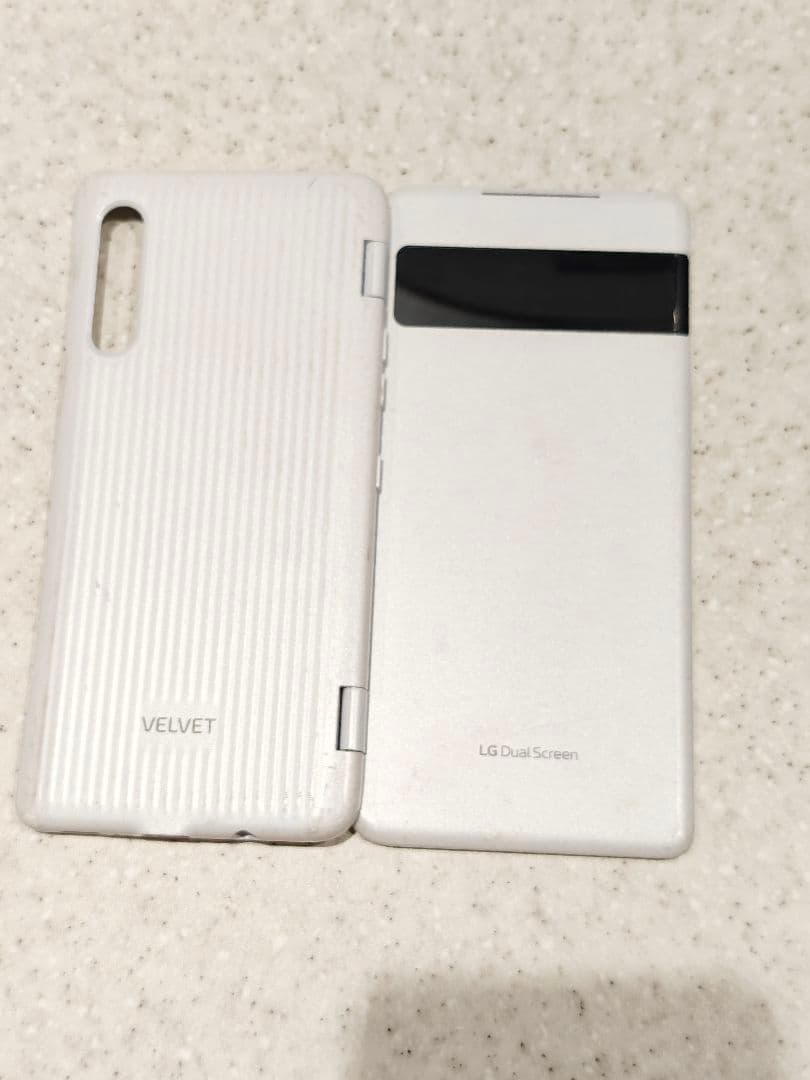 【動作確認済】LG Velvet デュアルスクリーンケース ホワイト