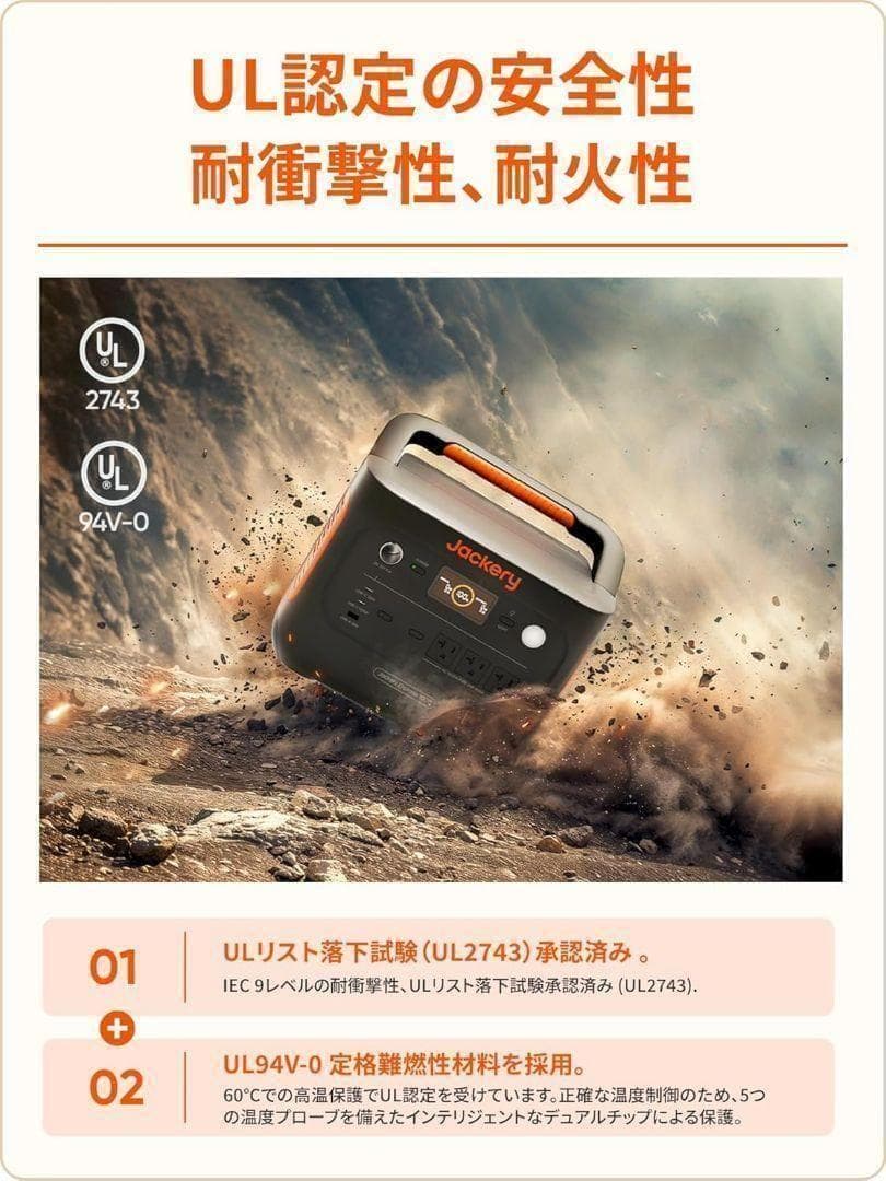 Jackeryポータブル電源SolarGenerator1000ソーラーパネル