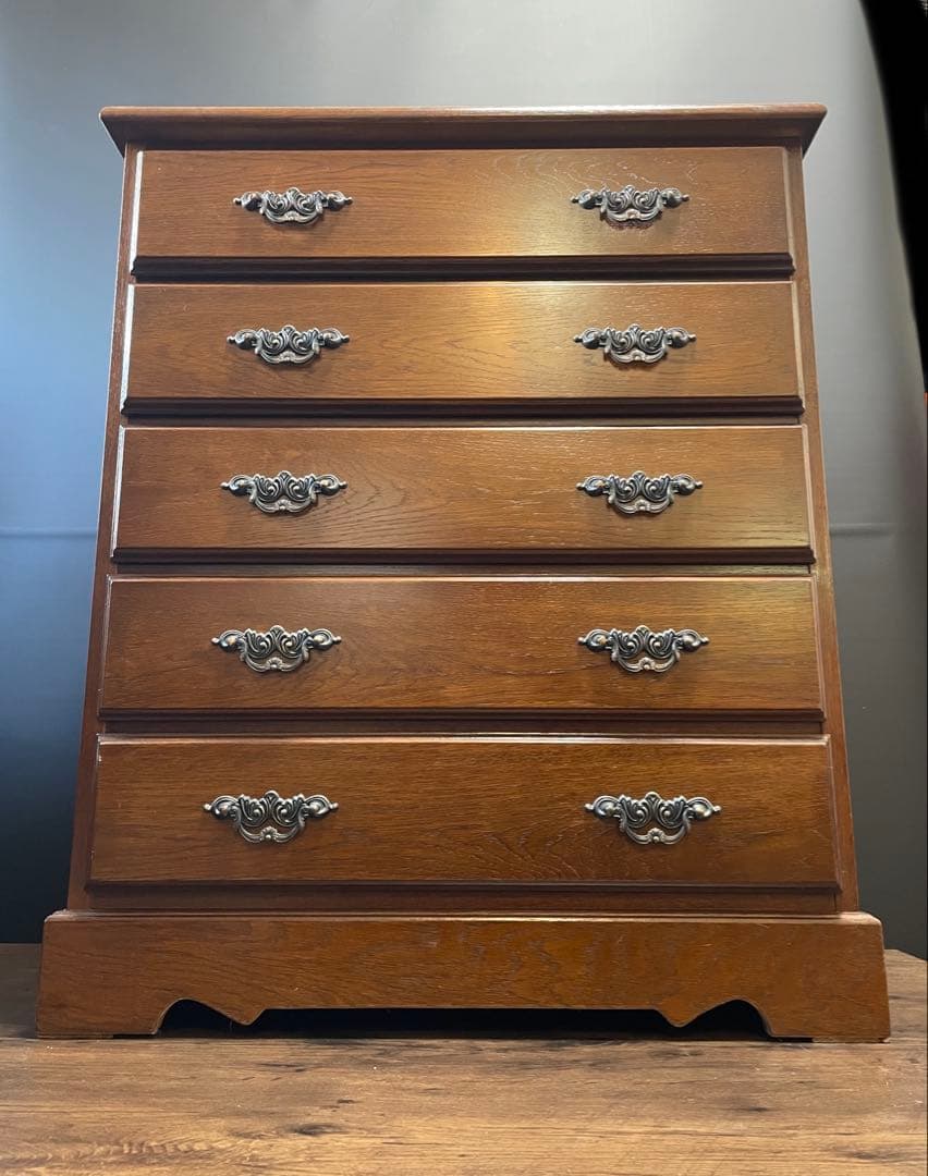 越後民芸　５段 民芸箪笥　整理箪笥　タンス　箪笥　たんす　チェスト　引出し