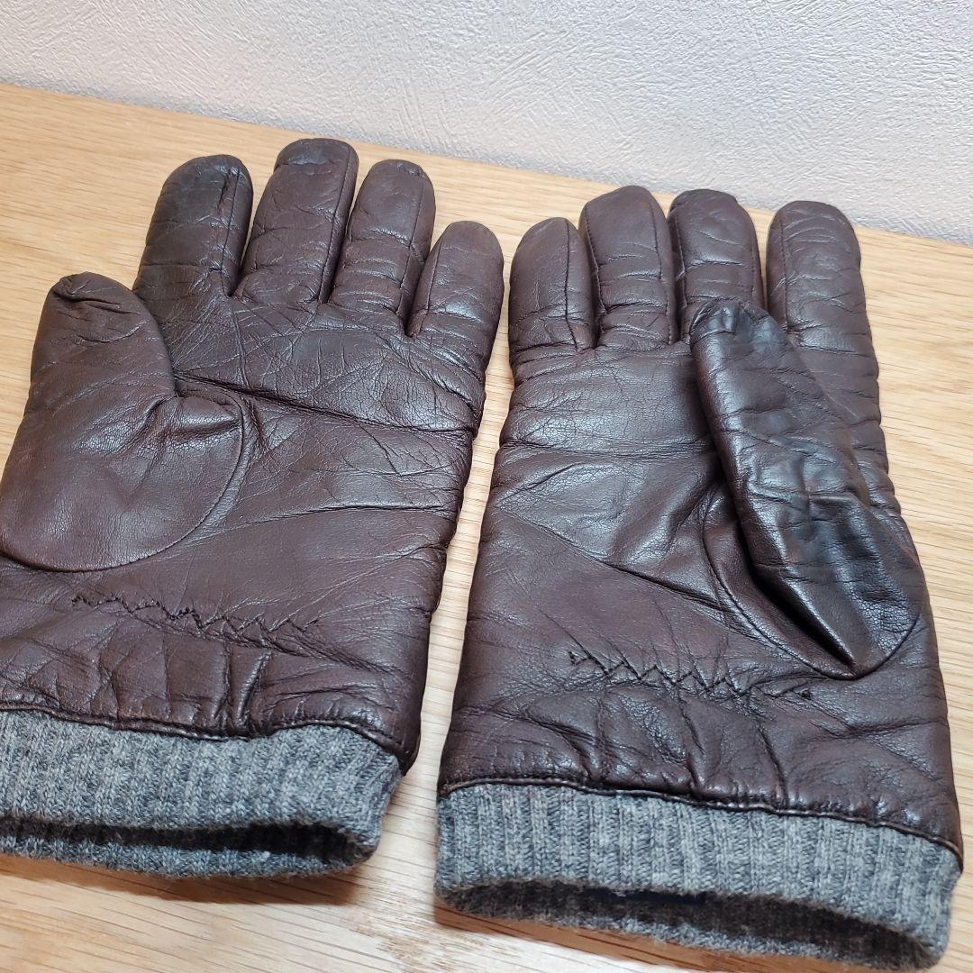 希少 ラルフローレン 手袋 レザー 本革 キルティング レーシング グローブ