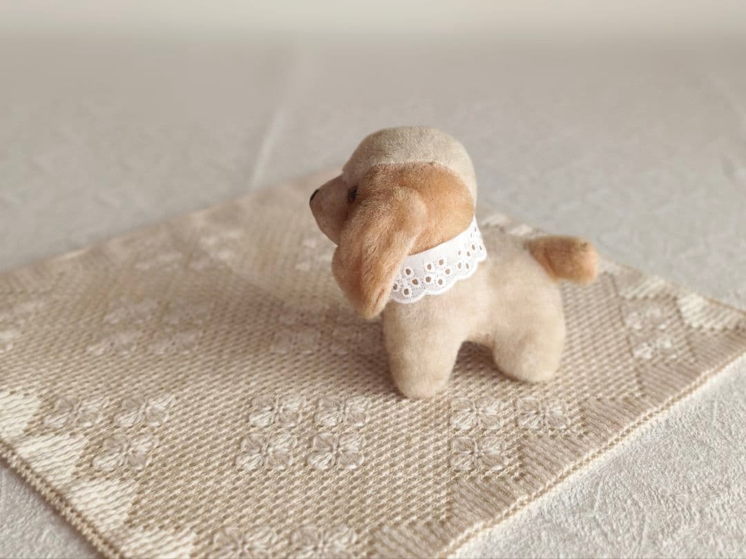 * vintage dog ❀ * 淡いツートーンの可愛い ワンちゃん