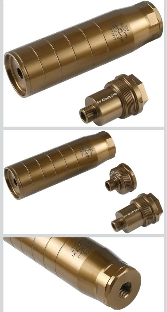 C&C Rex MG7 .308スタイル サプレッサー 14mm逆ネジ