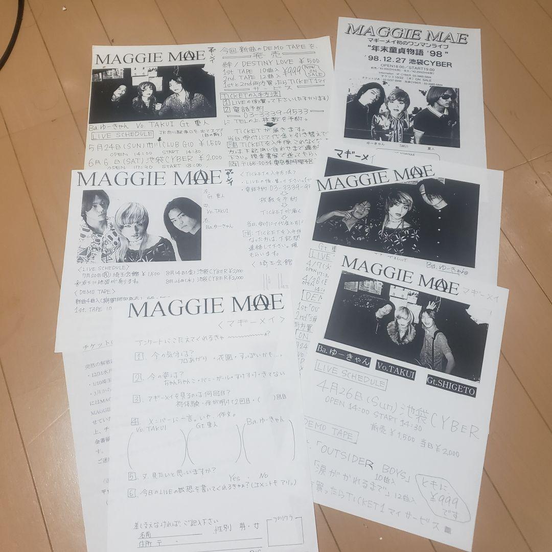 ⭐MAGGIE MAE【中島卓偉、TAKUI】、デモテープ、VHS.ポラ、写真