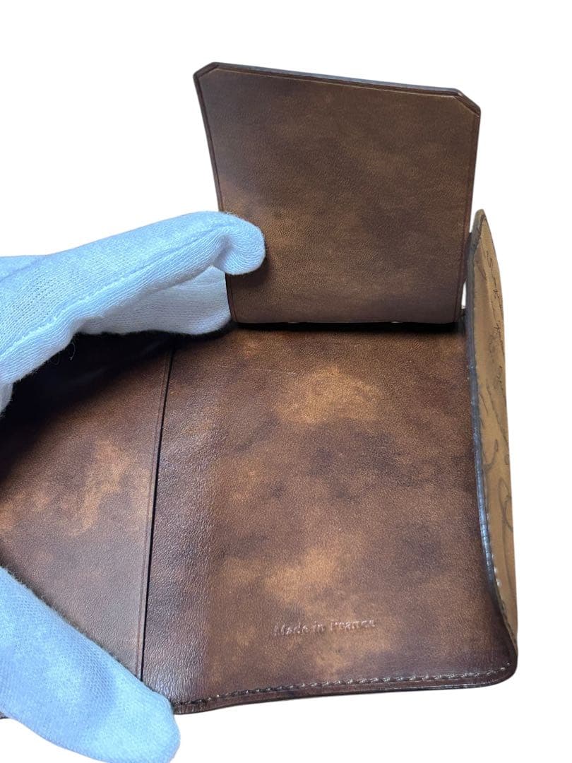 Berluti ベルルッティ　カリグラフィー　キーケース　キーホルダー　ブラウン