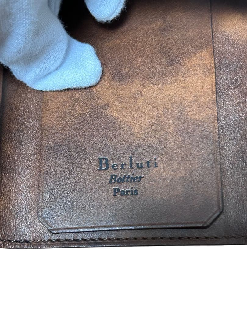 Berluti ベルルッティ　カリグラフィー　キーケース　キーホルダー　ブラウン