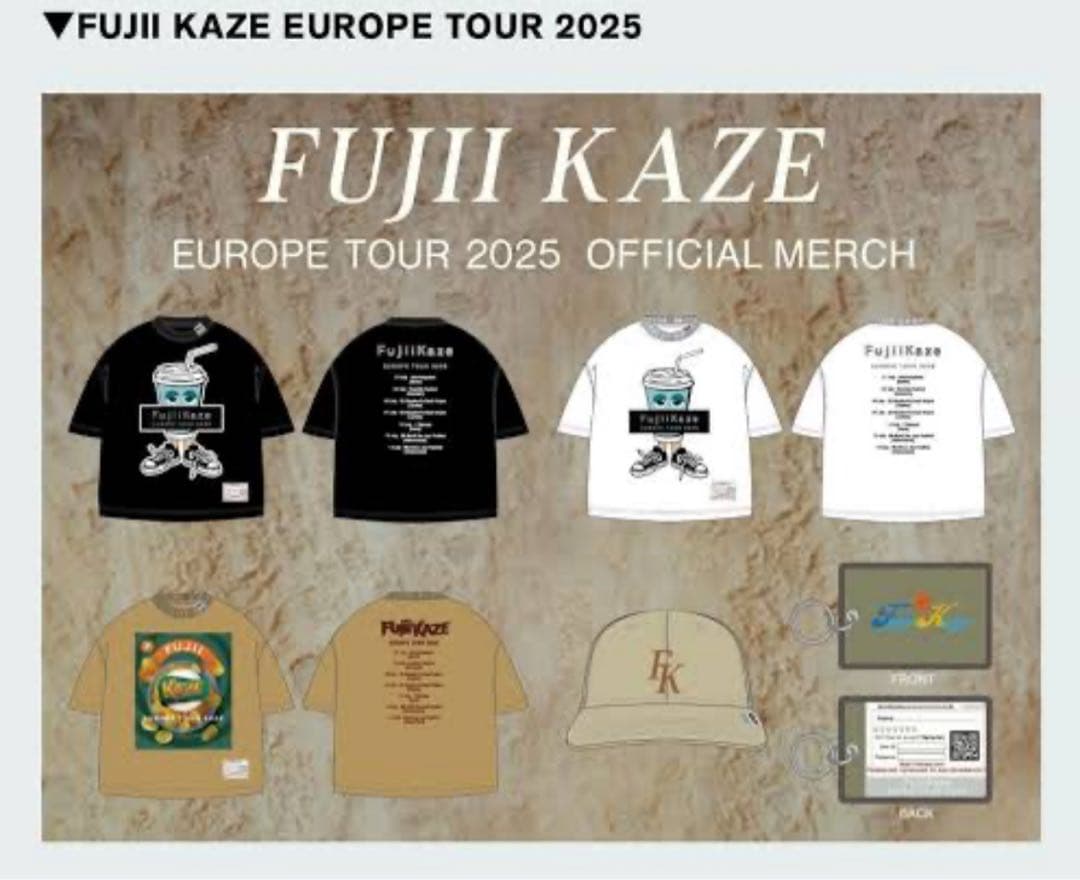 FUJII KAZE EUROPE TOUR 2025 キャップ
