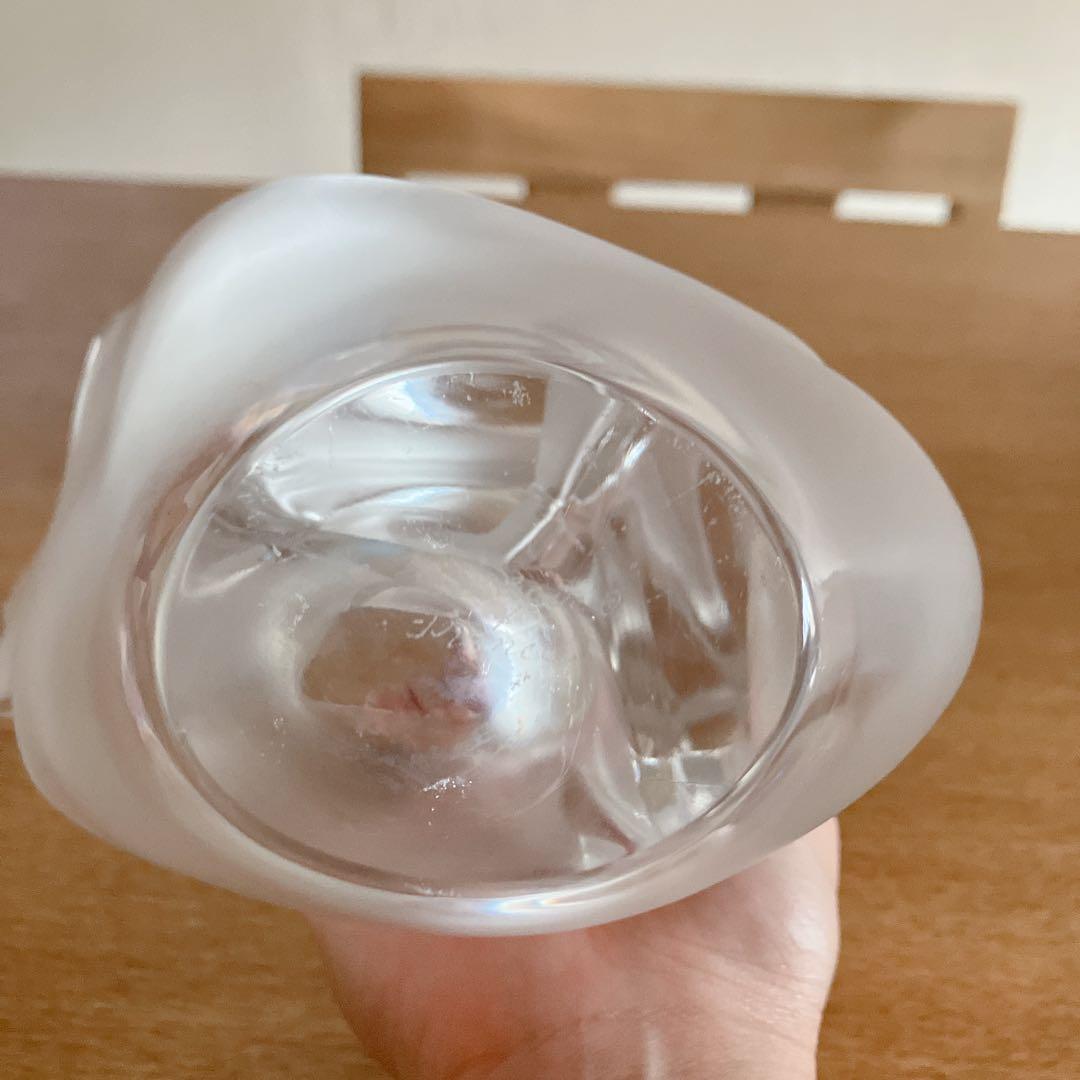 ラリック　花瓶　フラーベース　ハト　鳥　箱付き　シルヴィー　フロステッド
