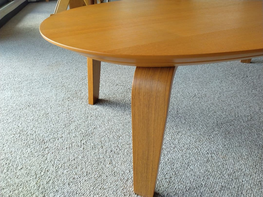 【美品】MUJI無印良品 タモ材こたつ110cm布団セット/ローテーブル机/座卓