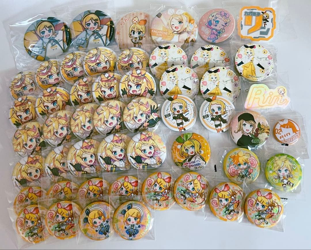 鏡音 リン・レン 缶バッジ バッジ 52点セット まとめ売り