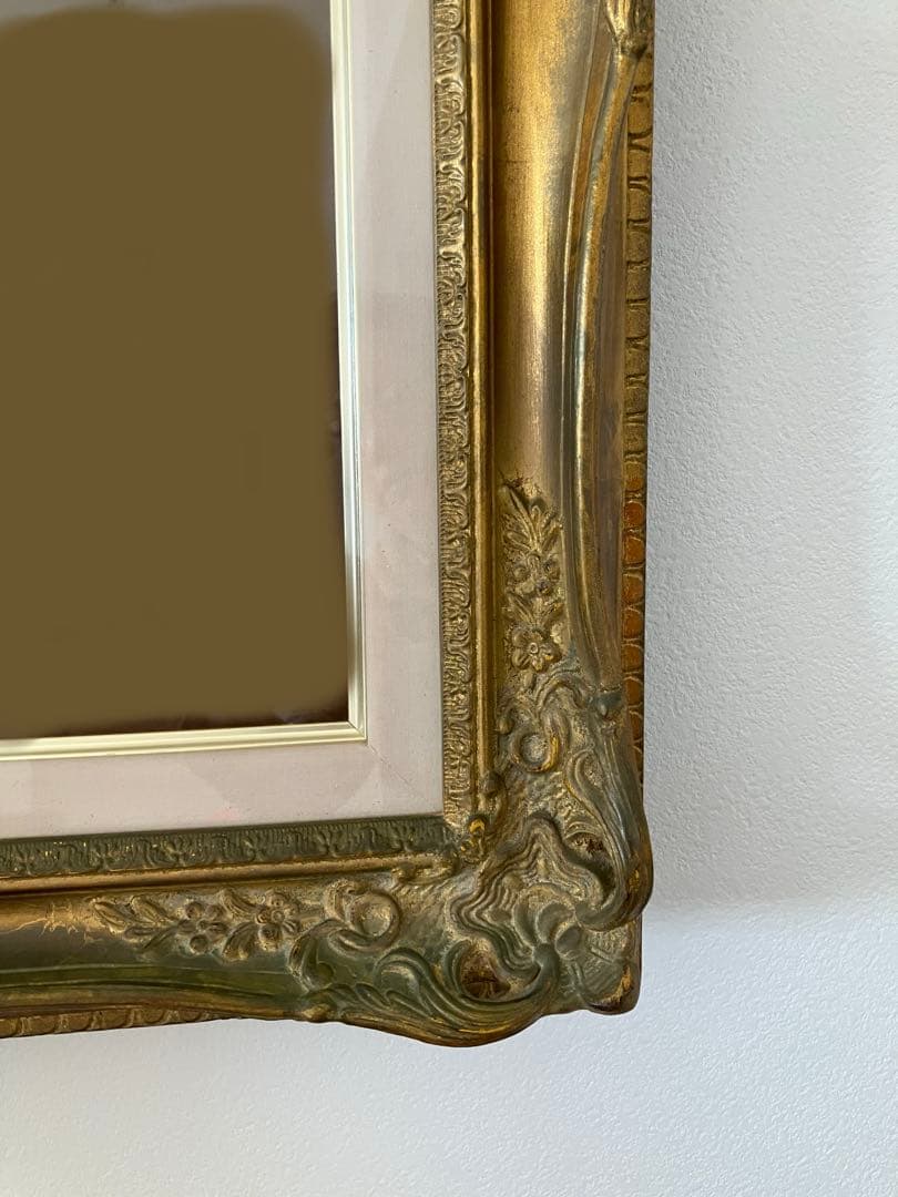 アンティーク　額縁　フレーム　レトロ　油絵　キャンパスF15