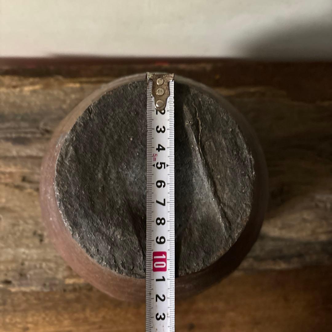 古丹波壷(江戸時代頃) 飴釉葉茶壺　古道具　古備前　古信楽　検:李朝　呂宋壷