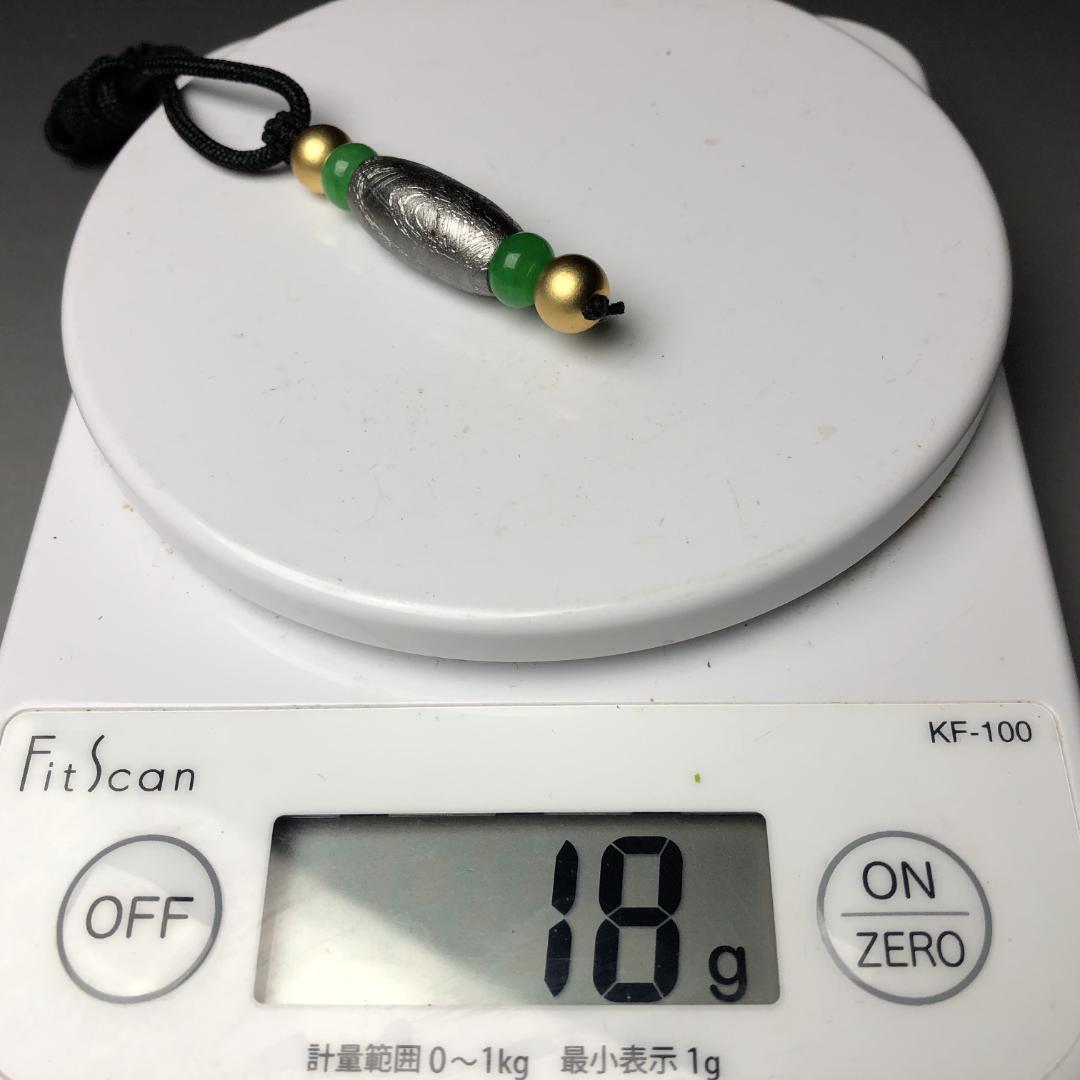 ムオニオナルスタ隕石　メッキ処理済み　天珠　ペンダント　隕石　重さ約18ｇ