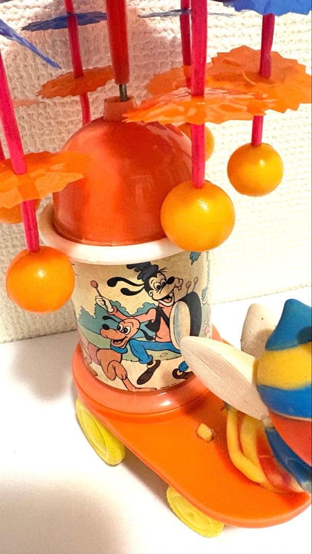 戦後レア！Occupied Japan ゼンマイ玩具 回転ギミック 完動品