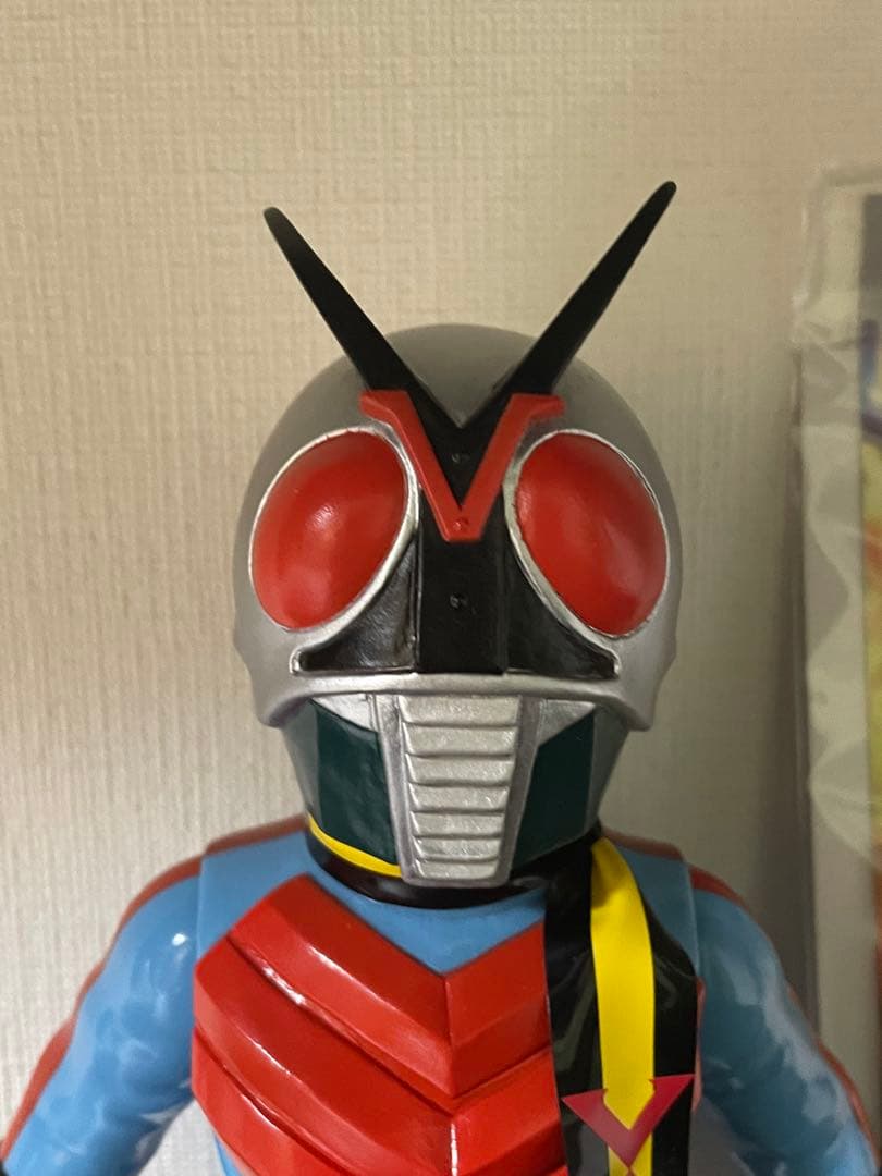 仮面ライダーX 新色 メディコムトイ ソフビ 面取れ マスク取れ フィギュア