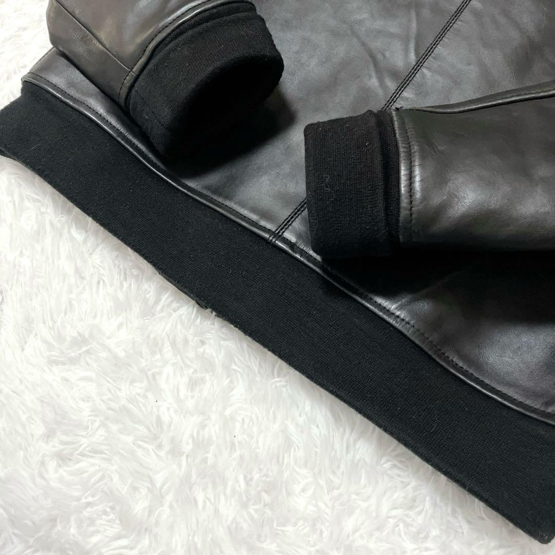 美品✨　Liugoo　LL　リューグー　レザーシングルライダース　牛革　黒