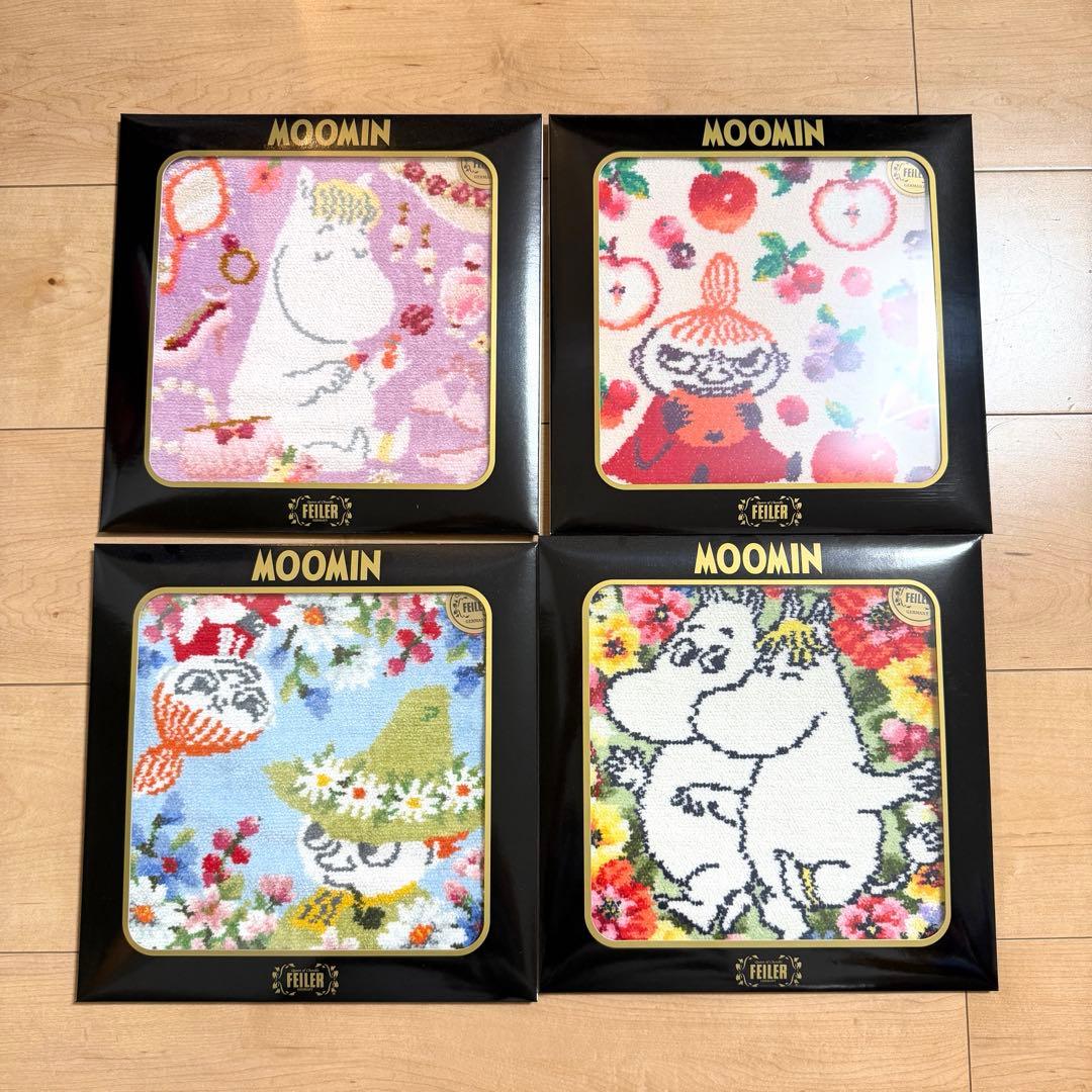 新品　ムーミン　フェイラー　タオル　ハンカチ　まとめ売り　ミイ　スナフキン
