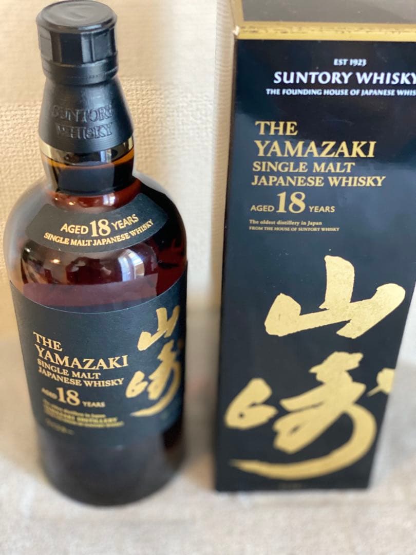 山崎 18年 シングルモルトウイスキー 箱入り 1本