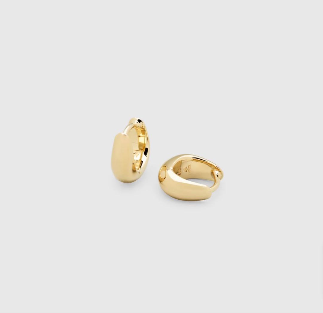 TOM WOOD ゴールド フープピアス Ice Huggies Gold