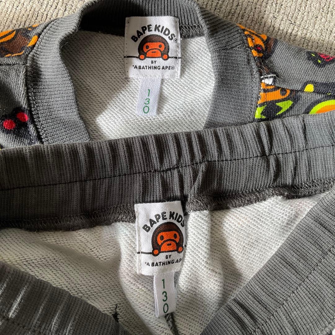 【美品】BAPE KIDS キャラクター柄 トレーナーセット 130cm 正規品