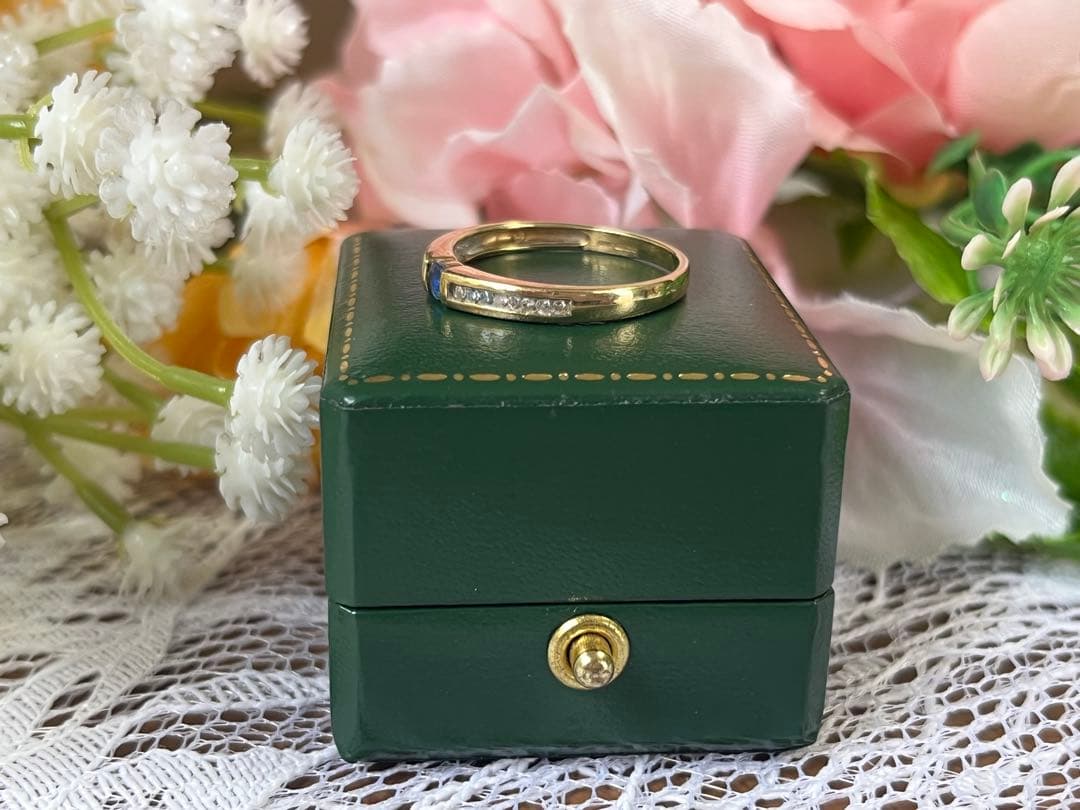 【超激レア‼︎】英国 9金 天然ゾイサイト バーミンガム 指輪 リング 1956年