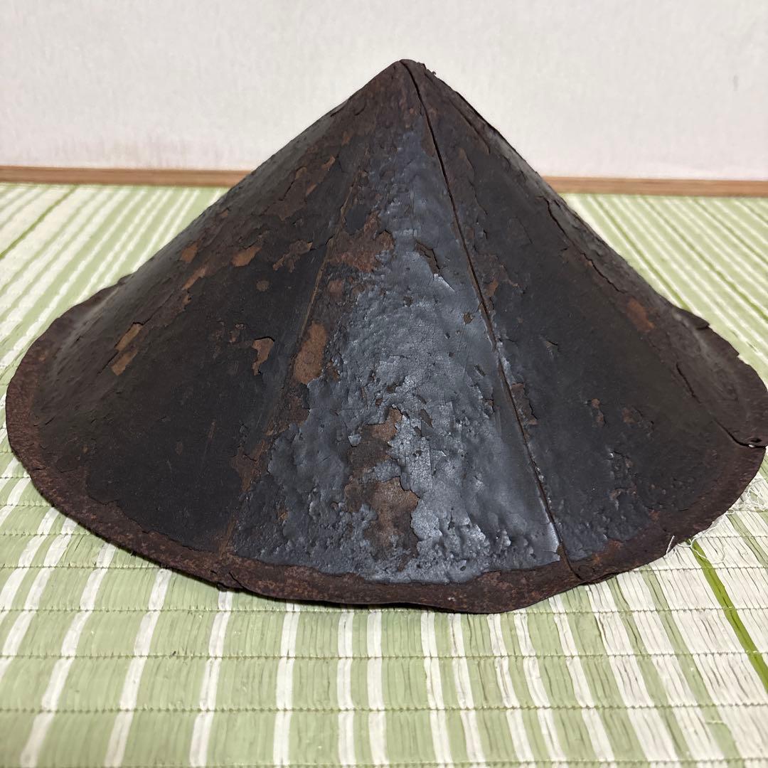 陣笠　サムライ　武具　帽子　戦国　工芸品　骨董品　時代物　鉄製