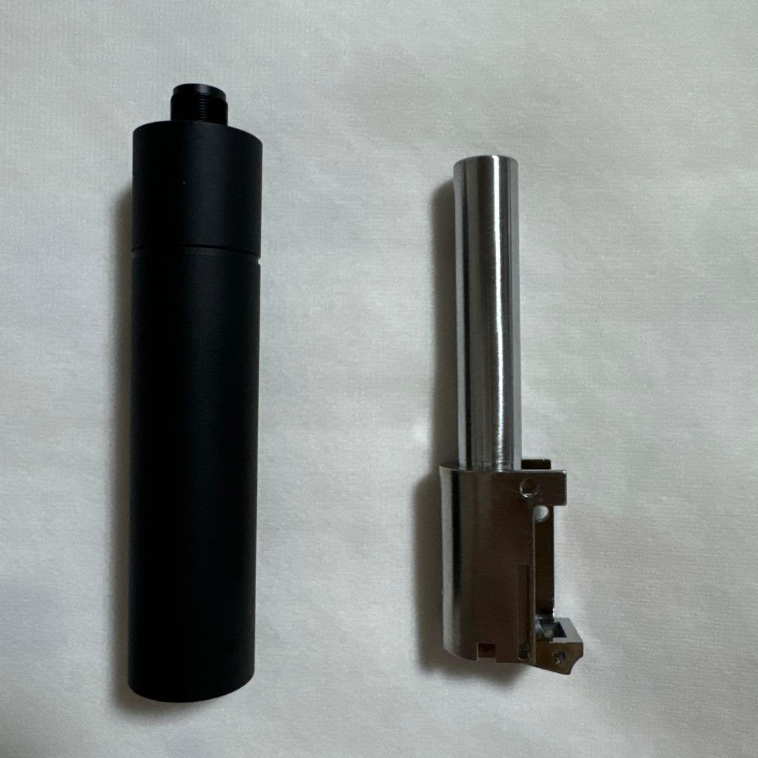 極美品マルゼンワルサーPPK/S用クラシックサイレンサー　可変ホップバレルセット