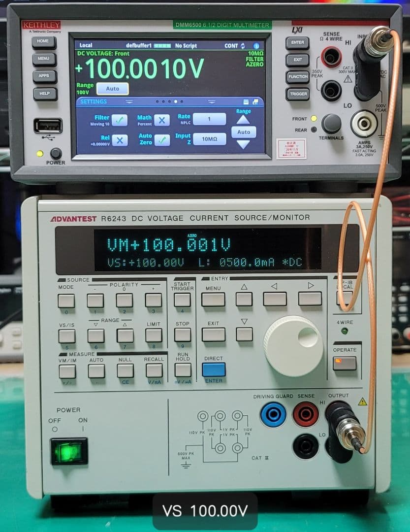 その他 ADVANTEST 6243 DC VOLTAGE/CURRENT SOURCE