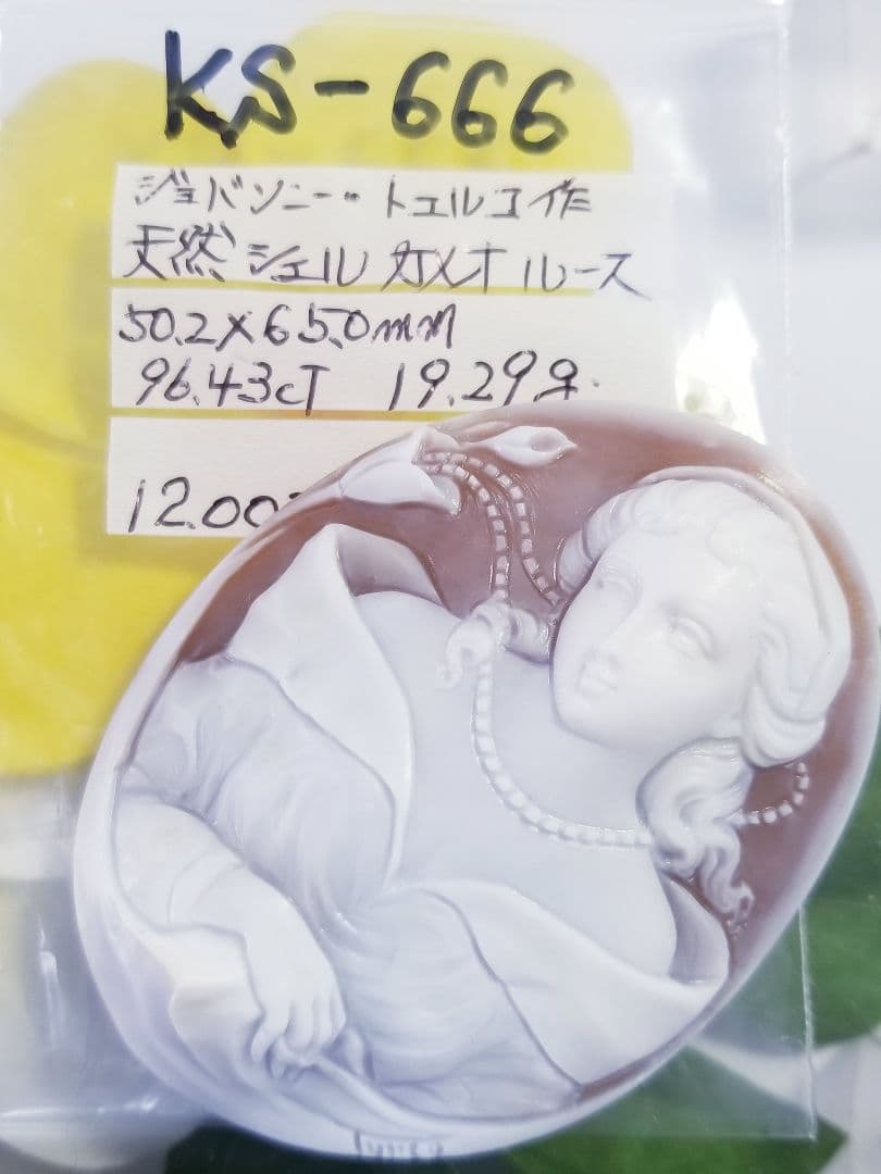 kazusanKS-666【ジョバンニ・トゥルコ作】天然シェルカメオルース
