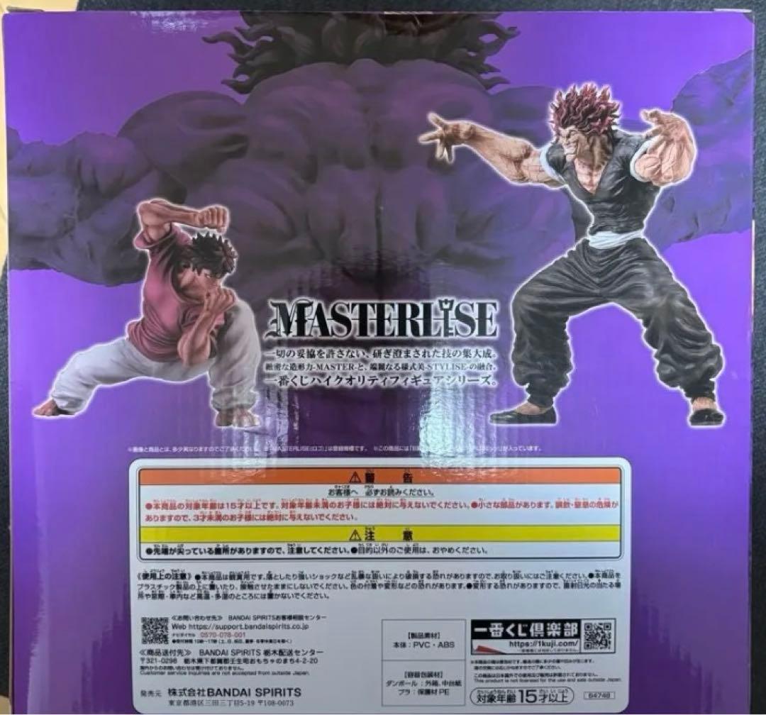ひ*り様 一番くじ 刃牙 MASTERLISE 範馬勇次郎 B賞 フィギュア　未