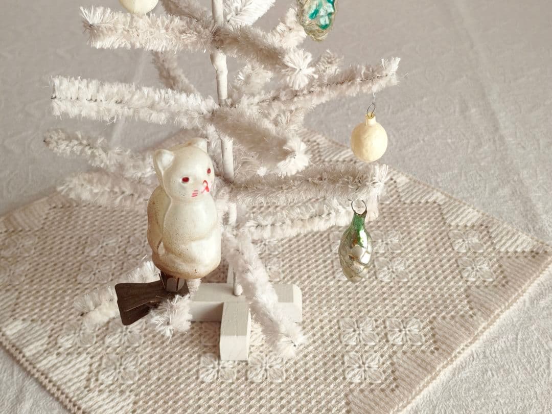 【チョコメルさま】cat ornament ୨୧ しろ猫さん オーナメント d