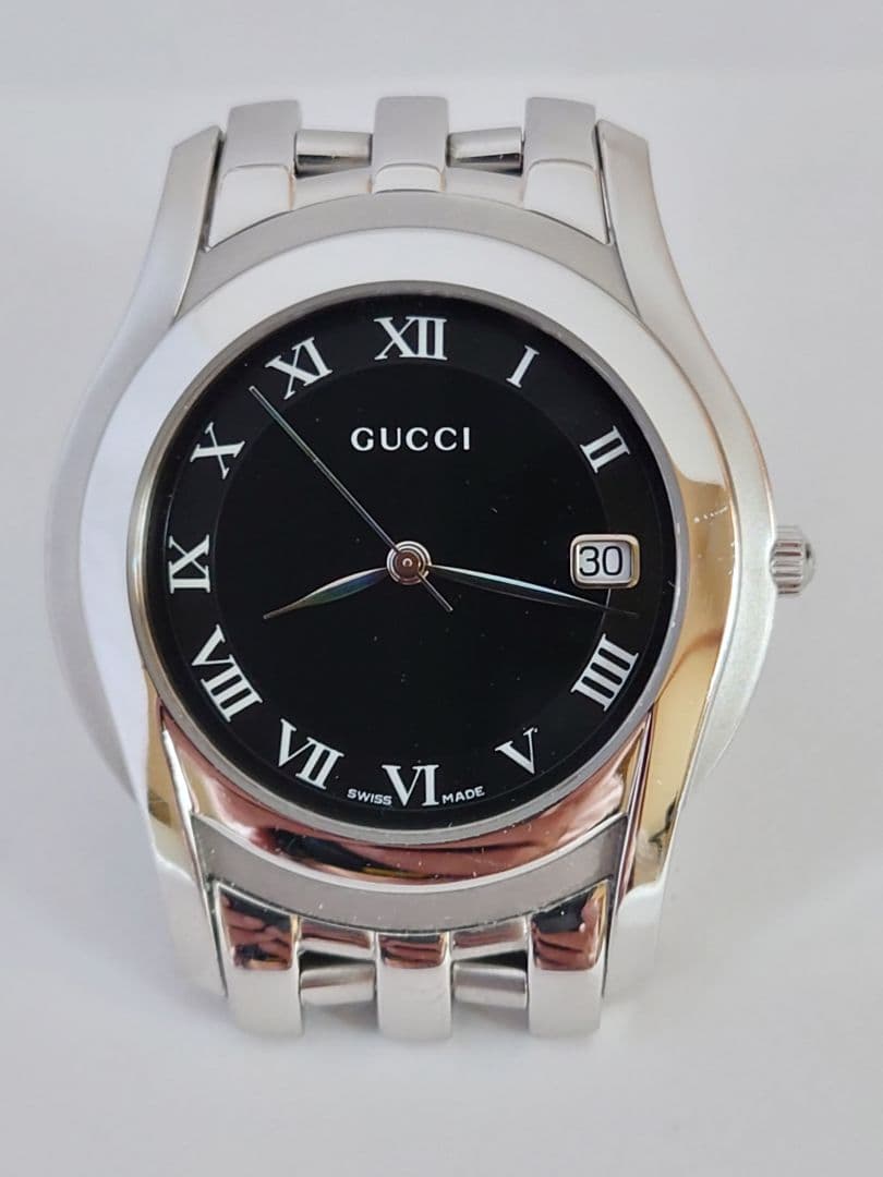 GUCCI ・5500M・クォーツ・メンズ・腕回り18.5cm・正確稼働中