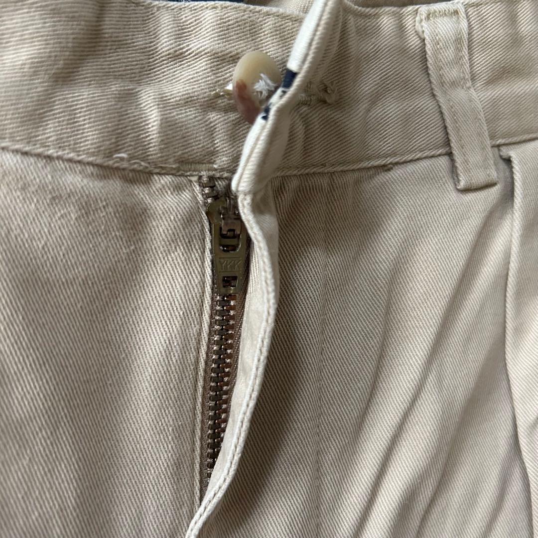 PoloRalphLaurenANDREW90sポロチノ2タックベージュW32