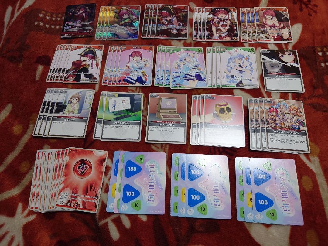 ホロライブ　宝鐘マリン　兎田ぺこら　赤デッキ　ホロカ　ホロライブカードゲーム