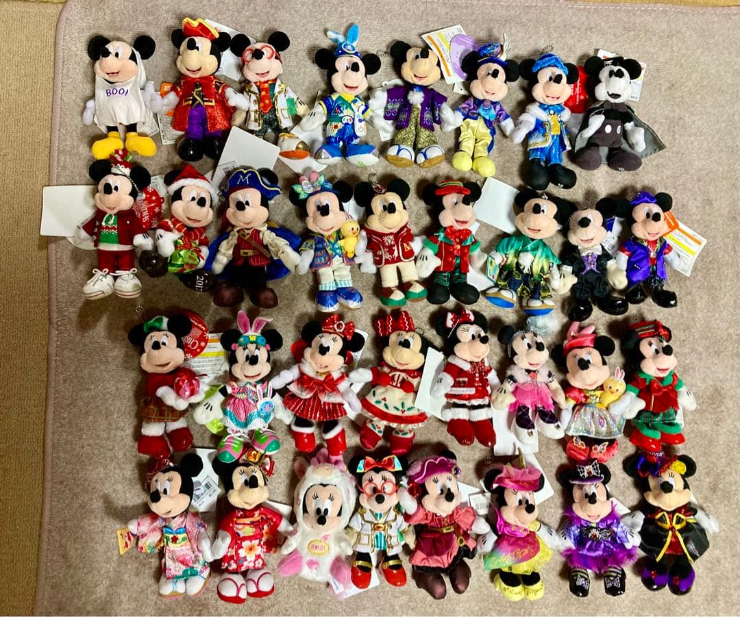 ディズニー マスコット キーホルダー 61点まとめ売り(おまけあり) タグ付き