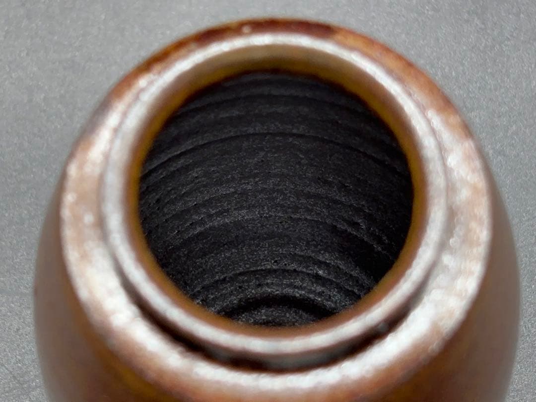 茶道具 平安 笹田有祥作 茶入 仕覆 共箱付 -515-