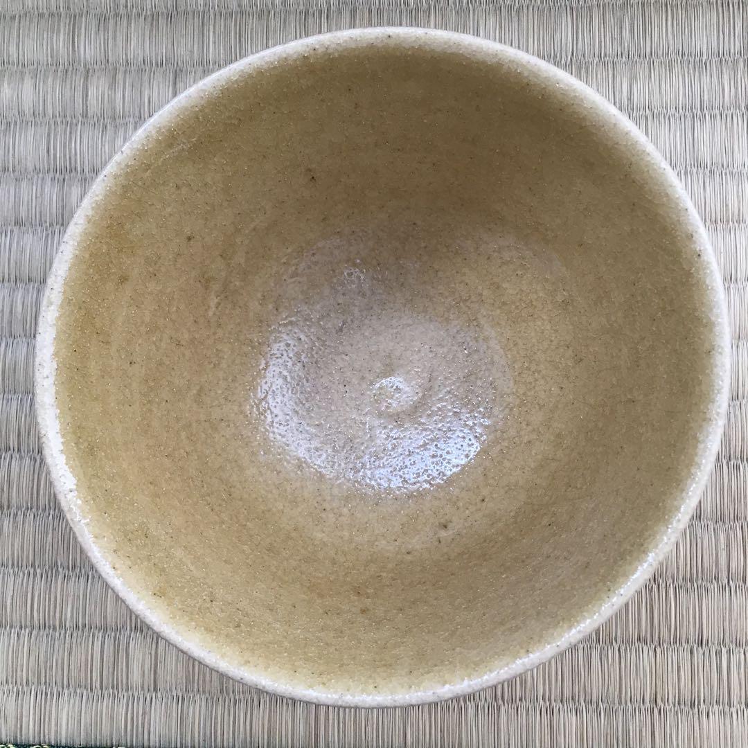 茶道具　黄瀬戸茶盌　背戸窯　加藤釥作　栞　共箱　S14CW